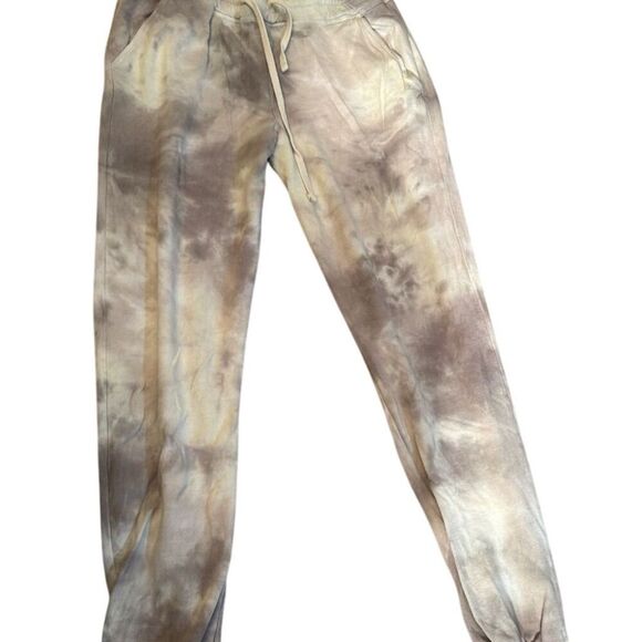 Sundry for Evereve Women's Tie-Dye Jogger Sweatpants Brown Size 1 - Picture 1 of 8
